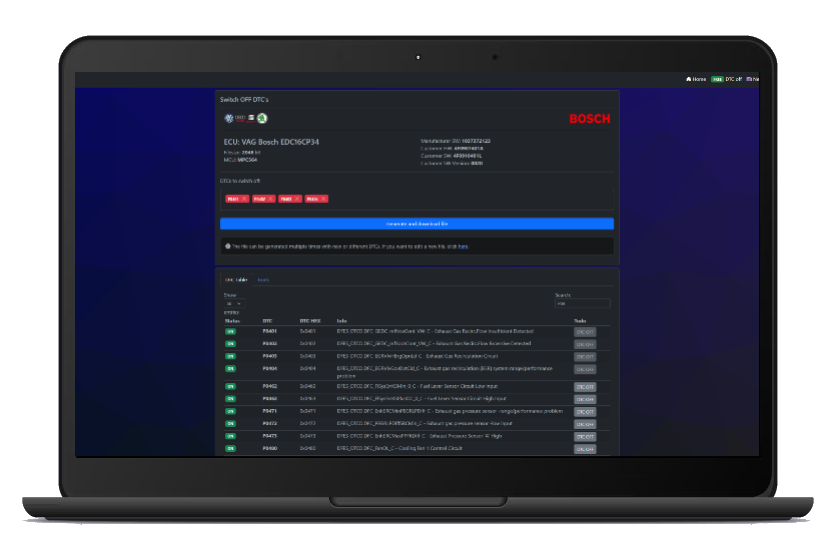 DTC2 online on Laptop